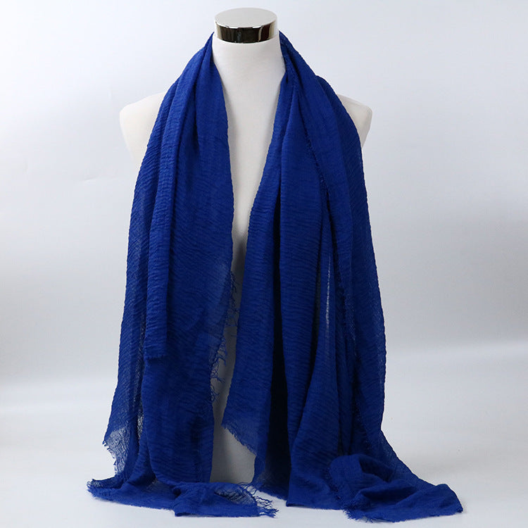 Monochrome cotton scarf shawl