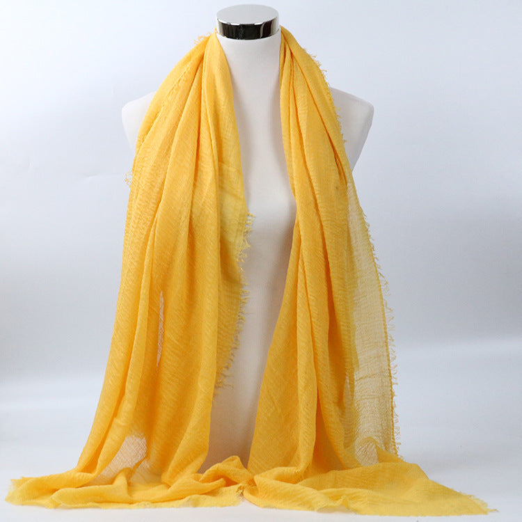 Monochrome cotton scarf shawl